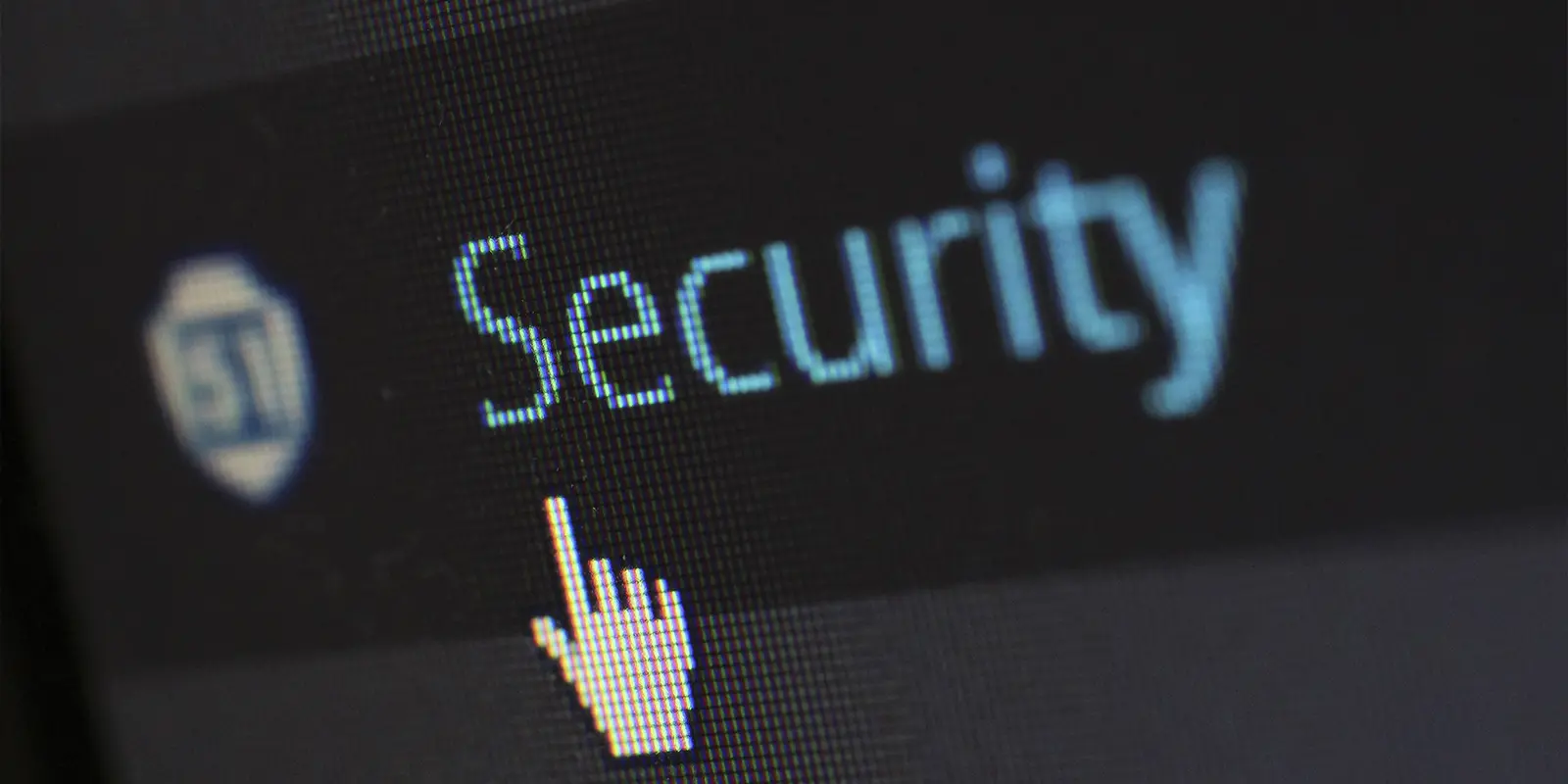 Cybersecurity display on screen