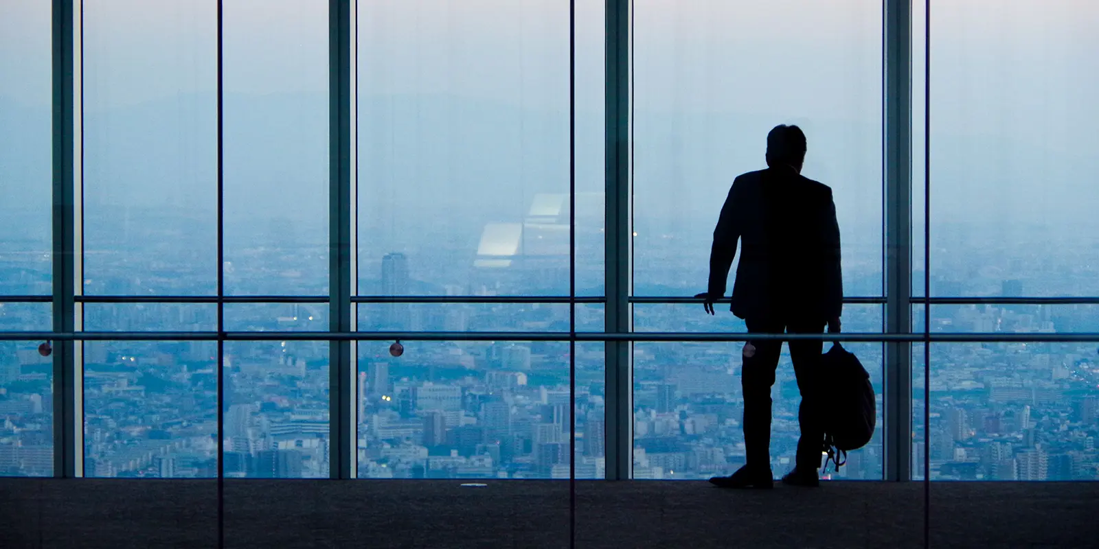 High-rise corporate skyline view